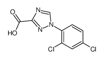 1-(2,4-dichlorophenyl)-1,2,4-triazole-3-carboxylic acid结构式