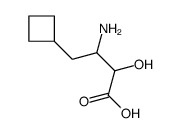 3-amino-4-cyclobutyl-2-hydroxybutanoic acid结构式