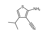 2-amino-3-cyano-4-isopropyl-thiophene Structure