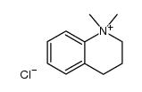 1,1-dimethyl-1,2,3,4-tetrahydroquinolinium chloride Structure