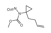 [1-(3-Butenyl)cyclopropyl]nitrosocarbamidsaeure-methylester Structure