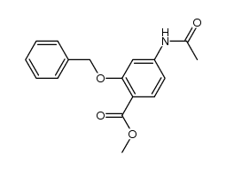 methyl 4-acetamido-2-(benzyloxy)benzoate结构式