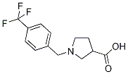 1-[4-(TRIFLUOROMETHYL)BENZYL]PYRROLIDINE-3-CARBOXYLICACID Structure