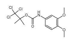 1,1,1-trichloro-2-methylpropan-2-yl (3,4-dimethoxyphenyl)carbamate Structure