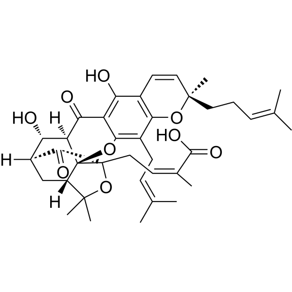 8,8a-Dihydro-8-hydroxygambogic acid结构式