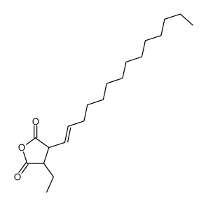 3-ethyl-4-tetradec-1-enyloxolane-2,5-dione结构式