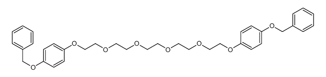 1-phenylmethoxy-4-[2-[2-[2-[2-[2-(4-phenylmethoxyphenoxy)ethoxy]ethoxy]ethoxy]ethoxy]ethoxy]benzene Structure