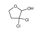 2-Furanol,3,3-dichlorotetrahydro-(9CI) structure