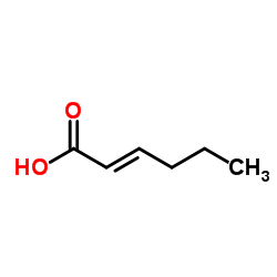 (2E)-2-Hexenoic acid Structure