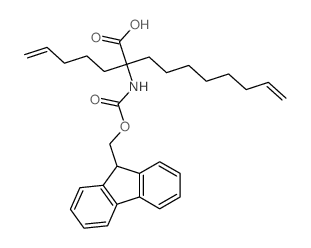 2-((((9H-FLUOREN-9-YL)METHOXY)CARBONYL)AMINO)-2-(PENT-4-EN-1-YL)DEC-9-ENOIC ACID结构式