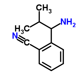 2-(1-Amino-2-methylpropyl)benzonitrile结构式