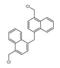 4,4'-bis(chloromethyl)-1,1'-methylenebisnaphthalene Structure