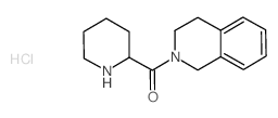 3,4-Dihydro-2(1H)-isoquinolinyl(2-piperidinyl)-methanone hydrochloride结构式