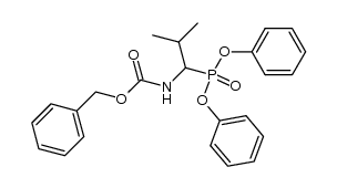 diphenyl α-N-(benzyloxycarbonyl)amino-2-methylpropylphosphonate Structure