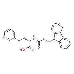 Fmoc-(S)-2-amino-4-(3-pyridyl)butyric acid结构式