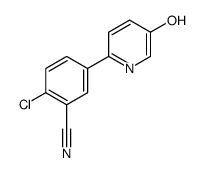 2-chloro-5-(5-hydroxypyridin-2-yl)benzonitrile Structure