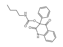 1,2,3,4-tetrahydro-2,4-dioxo-3-phenylquinolin-3-yl butylcarbamate结构式