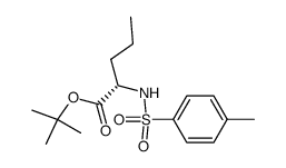 (2S)-(N-para-toluenesulphonylamino)pentanoic acid tert-butyl ester Structure