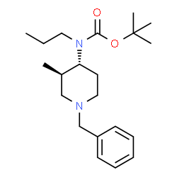 tert-Butyl ((3R,4R)-1-benzyl-3-Methylpiperidin-4-yl)(propyl)carbamate structure