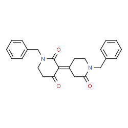 1-benzyl-3-(1-benzyl-2-oxo-piperidin-4-ylidene)piperidine-2,4-dione结构式