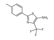 2-(4-methylphenyl)-4-(trifluoromethyl)-1,3-thiazol-5-amine结构式