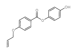 4-羟苯基-4-烯丙氧基苯甲酸盐结构式