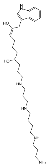 N-[3-[3-[3-[4-(3-aminopropylamino)butylamino]propylamino]propyl-hydroxyamino]propyl]-2-(1H-indol-3-yl)acetamide图片