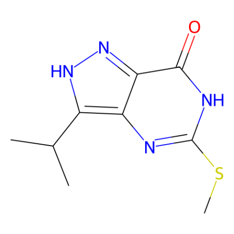 7H-Pyrazolo[4,3-d]pyrimidin-7-one, 1,6-dihydro-3-(1-Methylethyl)-5-(Methylthio)- picture