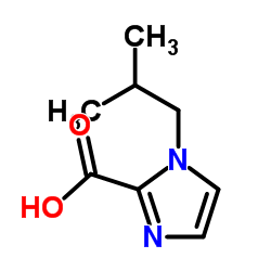 1-Isobutyl-1H-imidazole-2-carboxylic acid结构式