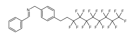 benzylidene-[4-(3,3,4,4,5,5,6,6,7,7,8,8,9,9,10,10,10-heptadecafluorodecyl)benzyl]amine结构式