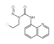 Urea,N-(2-chloroethyl)-N-nitroso-N'-8-quinolinyl- structure