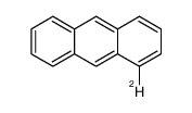 1-deuterioanthracene结构式