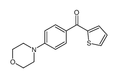 (4-morpholin-4-ylphenyl)-thiophen-2-ylmethanone结构式