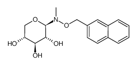 (2R,3R,4S,5R)-2-(methyl(naphthalen-2-ylmethoxy)amino)tetrahydro-2H-pyran-3,4,5-triol Structure