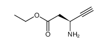 ethyl 3-amino-(3S)-ethynylpropionate hydrochloride结构式