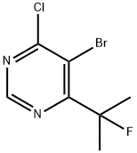 5-bromo-4-chloro-6-(2-fluoropropan-2-yl)pyrimidine Structure