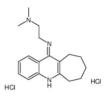 dimethyl-[2-(7,8,9,10-tetrahydro-6H-cyclohepta[b]quinolin-11-ylazaniumyl)ethyl]azanium,dichloride Structure