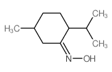 (NZ)-N-(5-methyl-2-propan-2-ylcyclohexylidene)hydroxylamine Structure