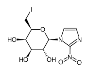 1-(6-deoxy-6-iodo-β-D-galactopyranosyl)-2-nitroimidazole Structure