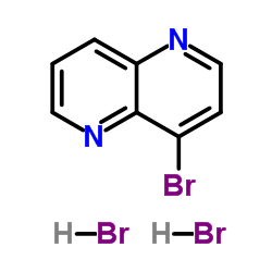 4-Bromo-1,5-naphthyridine dihydrobromide structure