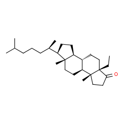 5-Ethyl-A-nor-5β-cholestan-3-one Structure