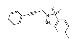 N-tosyl-N-(1-phenyl-1-propyn-3-yl)hydrazine结构式