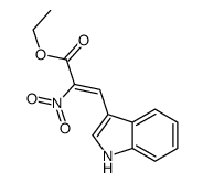 ethyl 3-(1H-indol-3-yl)-2-nitroprop-2-enoate Structure