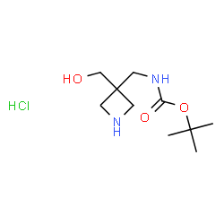 tert-butyl N-{[3-(hydroxymethyl)azetidin-3-yl]methyl}carbamate hydrochloride structure