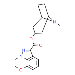 8-METHYL-8-AZABICYCLO[3.2.1]OCTAN-3-YL 2,3-DIHYDROPYRAZOLO[1,5,4-DE][1,4]BENZOXAZINE-6-CARBOXYLATE结构式