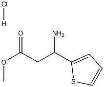 Methyl 3-aMino-3-(thiophen-2-yl)propanoate hydrochloride Structure