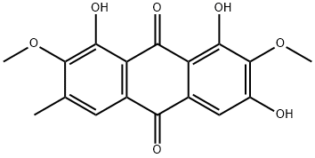 1,6,8-Trihydroxy-2,7-dimethoxy-3-methylanthraquinone structure