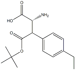 (S)-2-((叔丁氧基羰基)氨基)-3-(4-乙基苯基)丙酸结构式