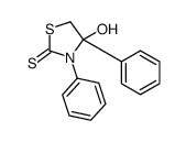 4-hydroxy-3,4-diphenyl-1,3-thiazolidine-2-thione结构式