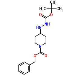 4-(2-(叔丁氧基羰基)肼基)哌啶-1-甲酸苄酯图片